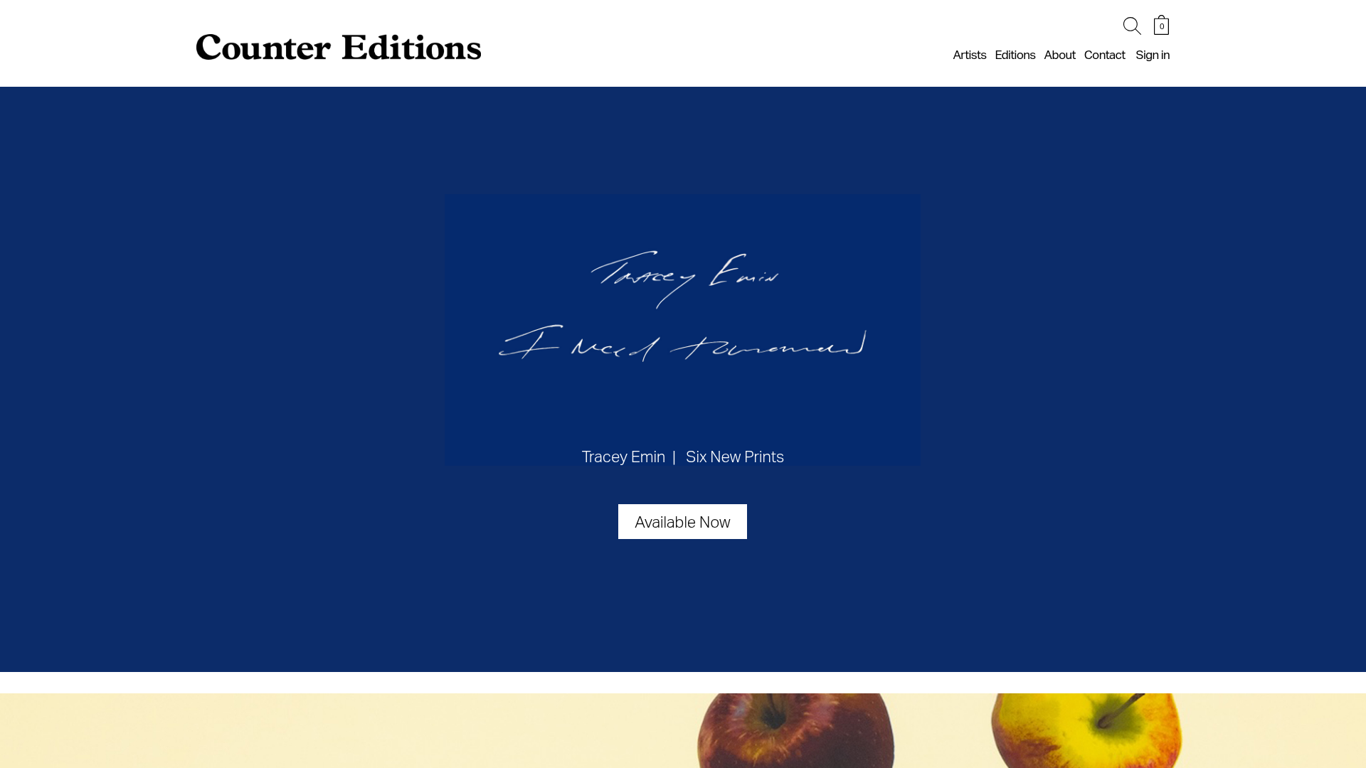 Page d'accueil Counter Editions